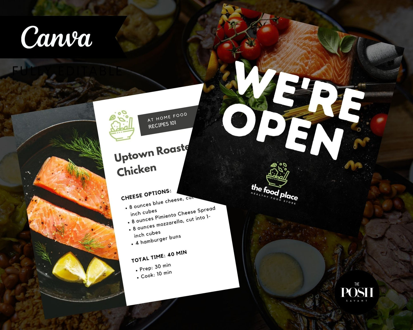 9 - Modern Food Company Instagram Templates