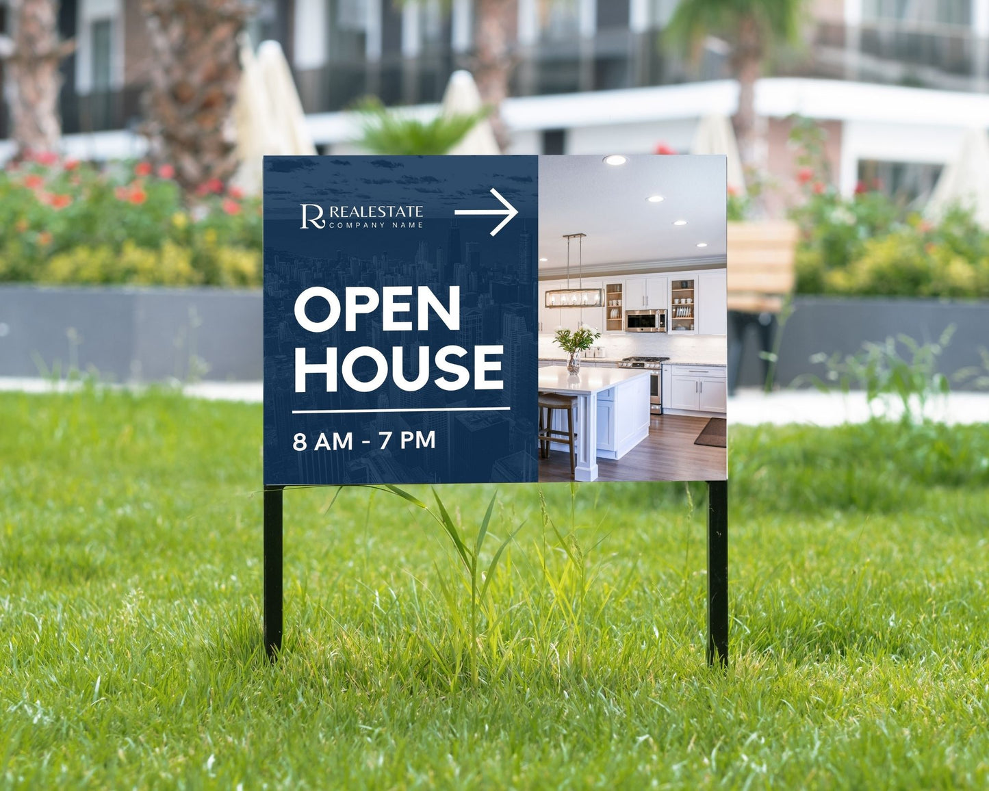 4 - Modern Real Estate Yard Sign Template