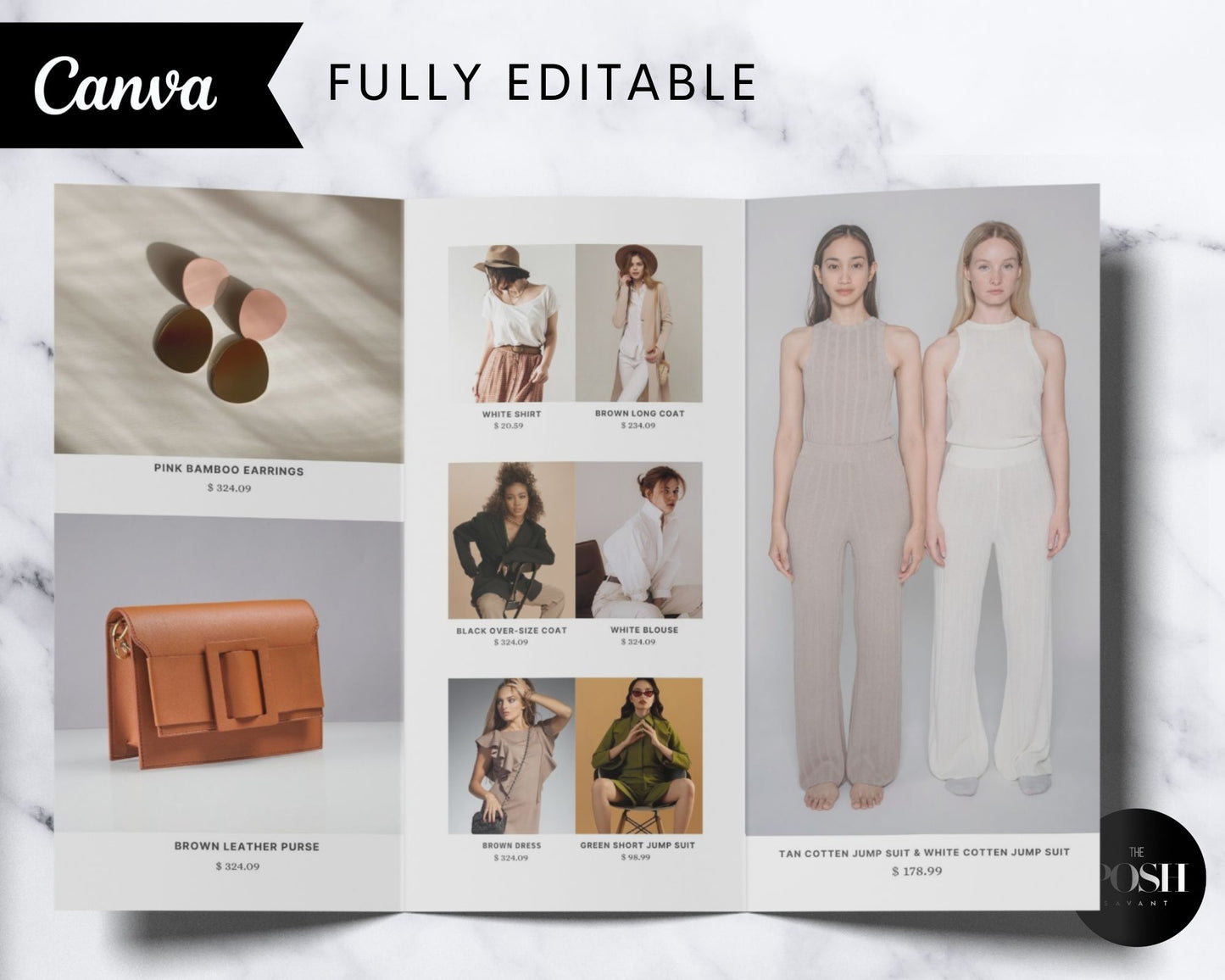 T00081 Fashion Brochure Template - Trifold