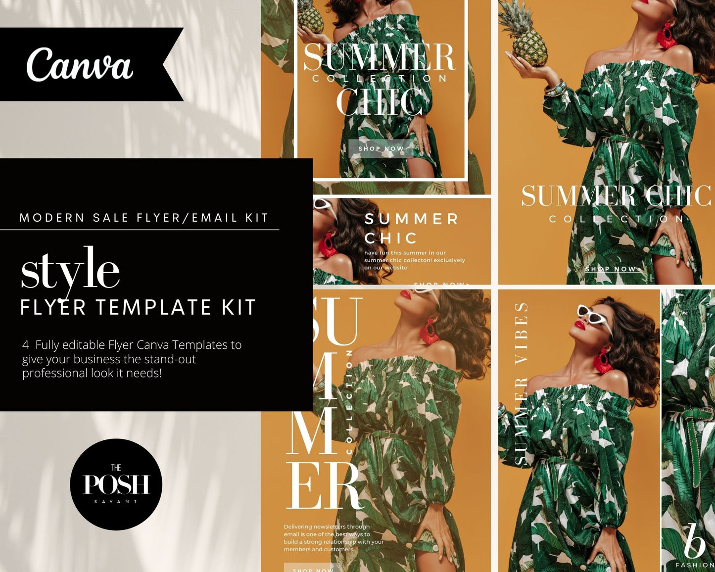 T00034 4 - Modern Summer Fashion Flyer/Email Templates - Minimalist Sale Marketing Temp