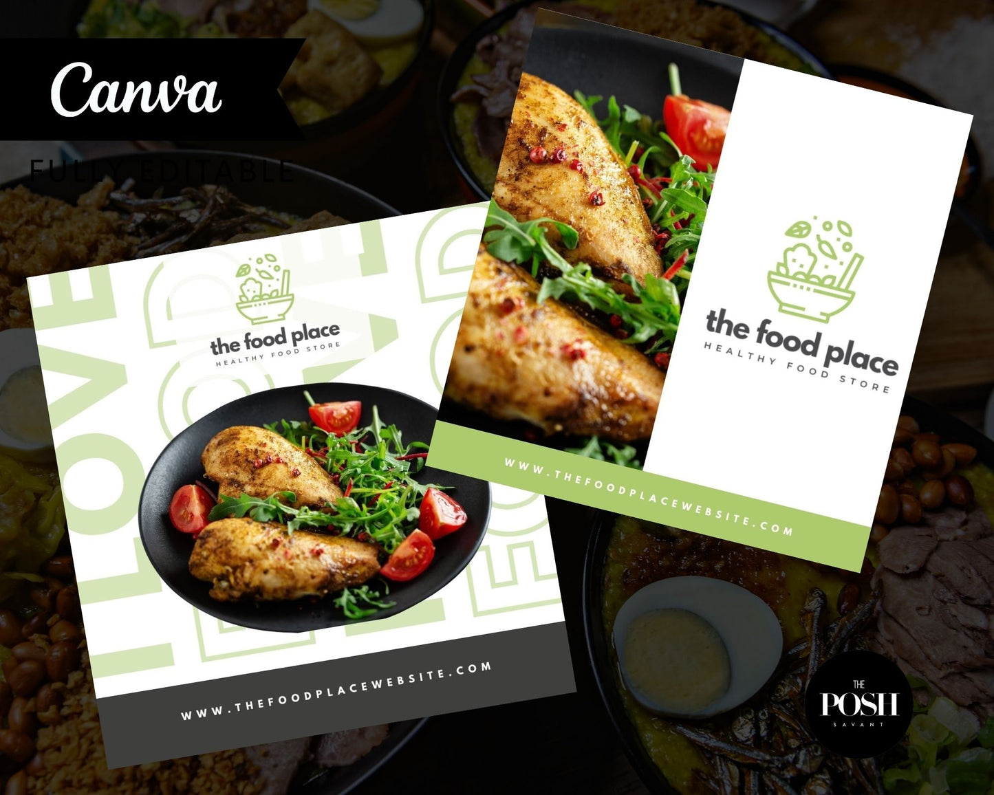 9 - Modern Food Company Instagram Templates