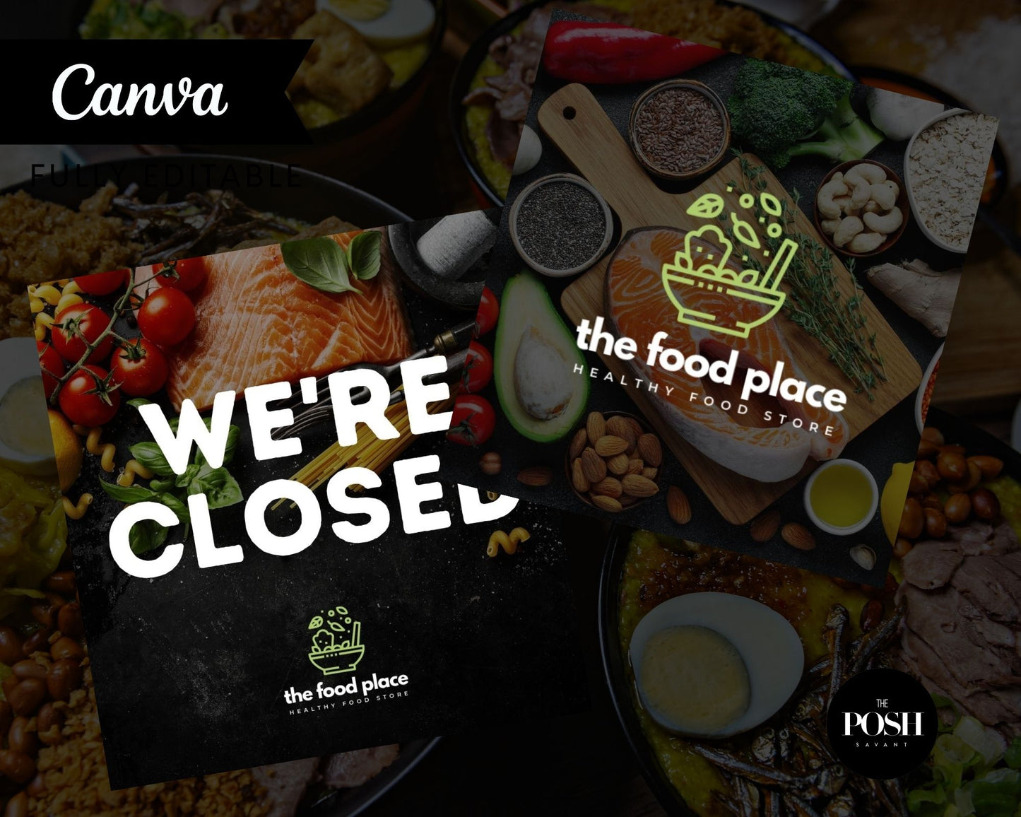 9 - Modern Food Company Instagram Templates