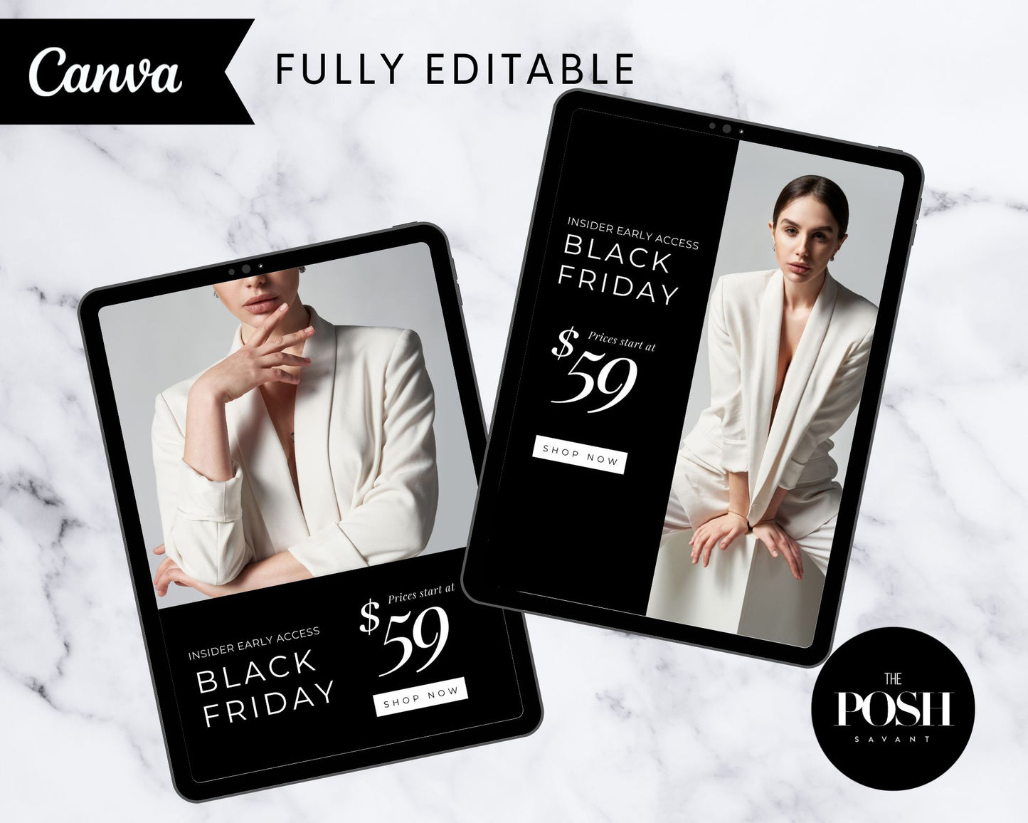 T00100 Black Friday Flyer Template Kit - High End Marketing