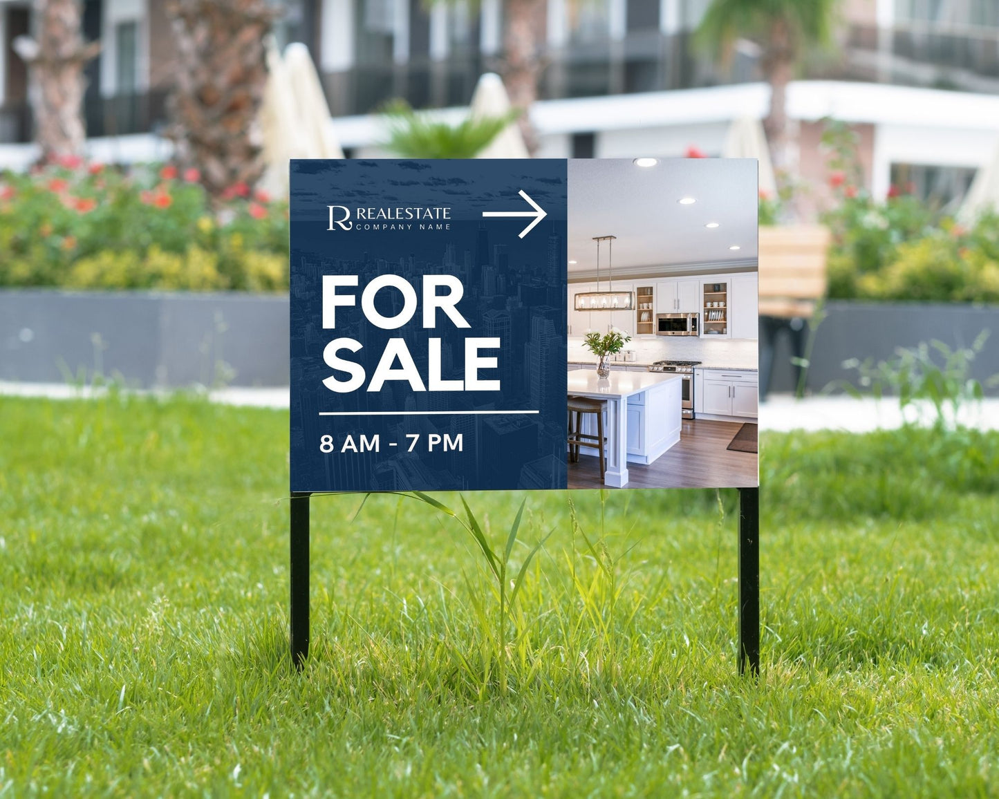 4 - Modern Real Estate Yard Sign Template