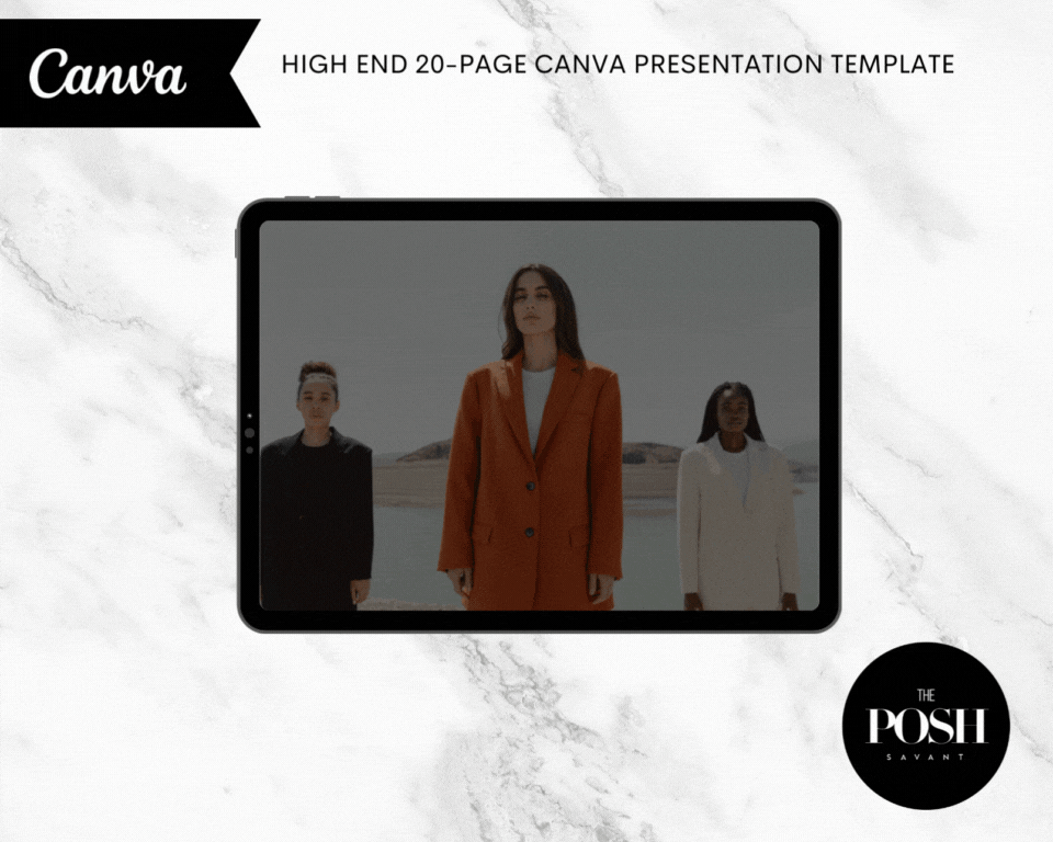 T00096 Chic Fashion Presentation - 20 Page High End Fashion Presentation