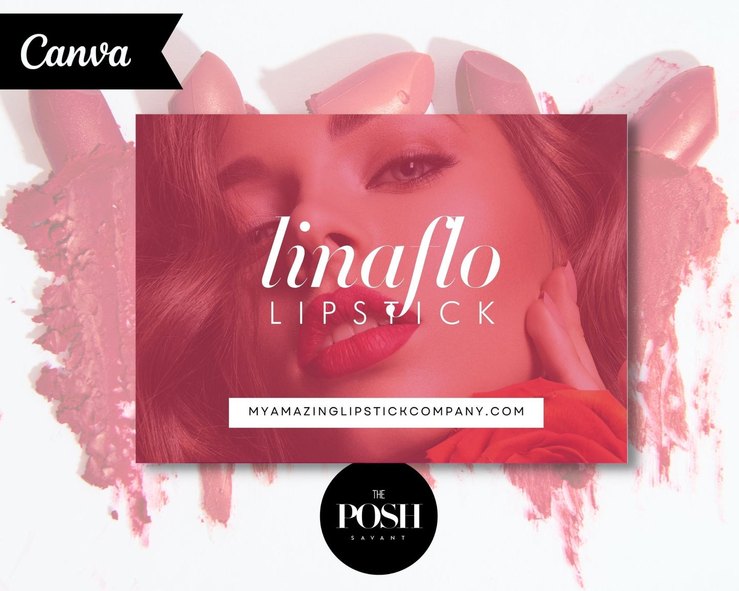 T00084 Lipstick Company Promo Flyer - Print Flyer Template
