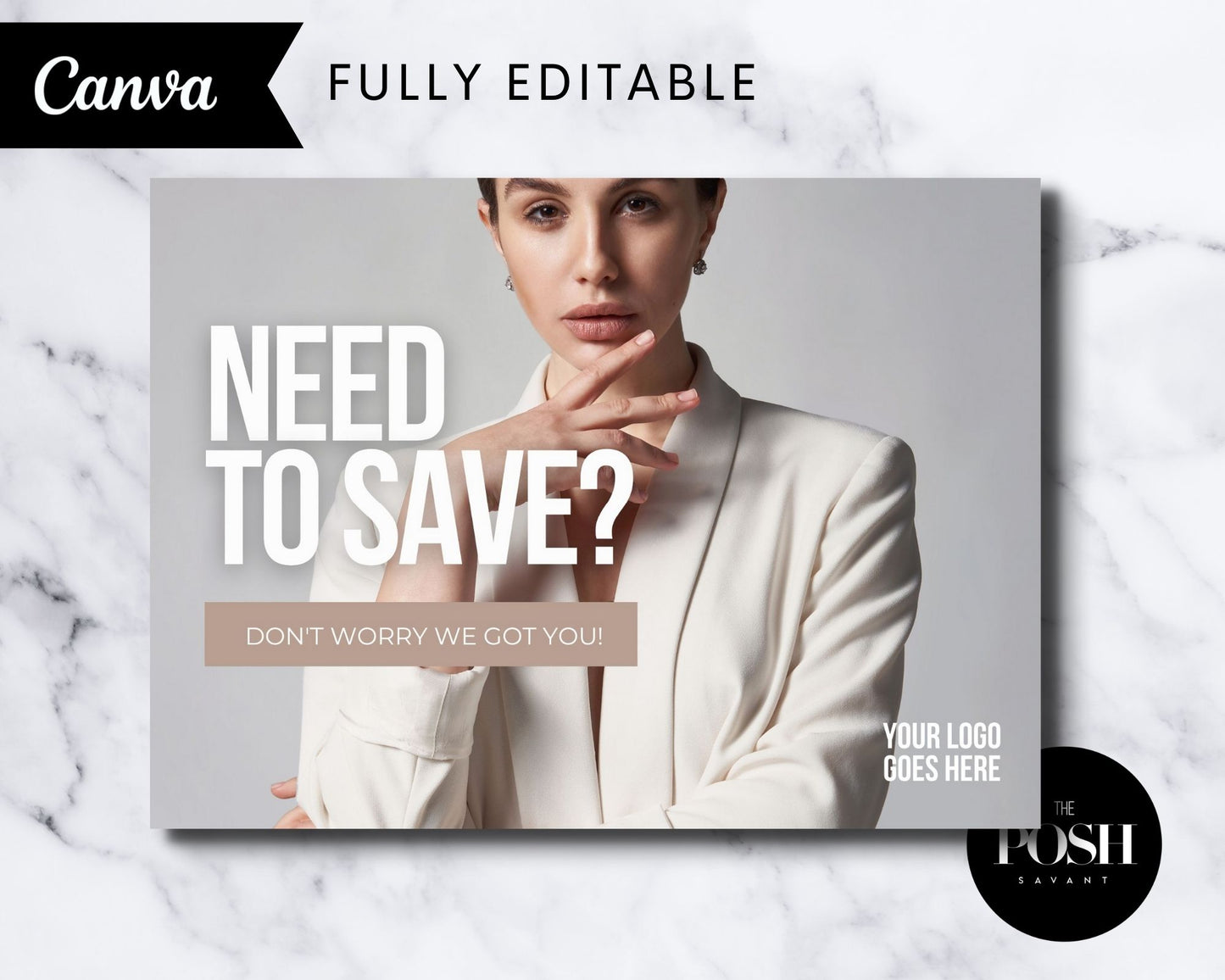 T00078 Modern Fashion Promo Flyer - Print Flyer Template