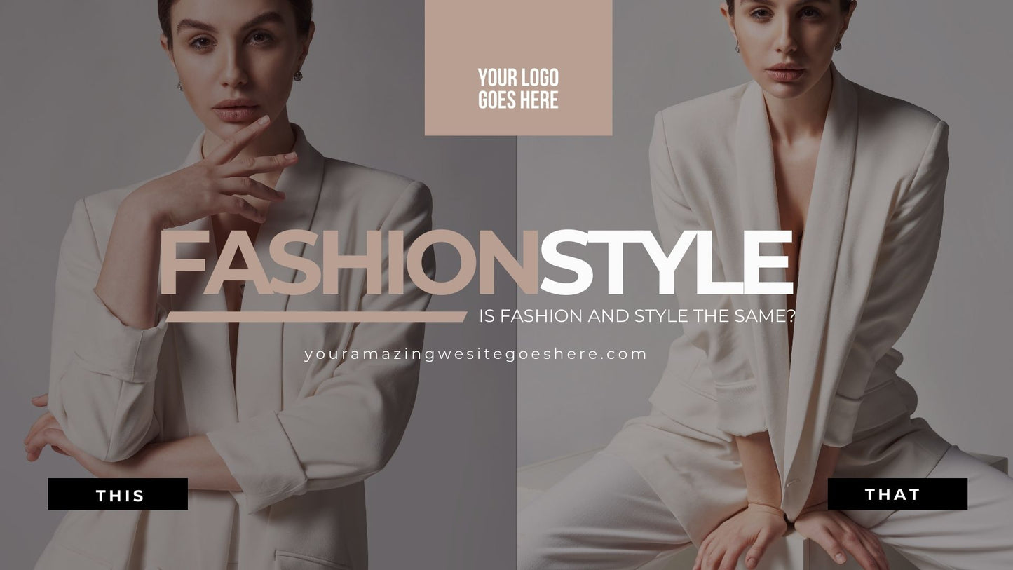 T00080 Fashion Banner Template - Minimalist Design