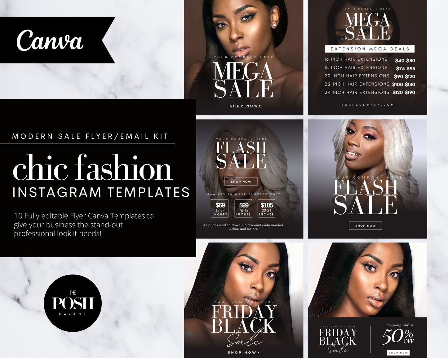 T00138 MEGA BUNDLE - Black Friday Template Kit