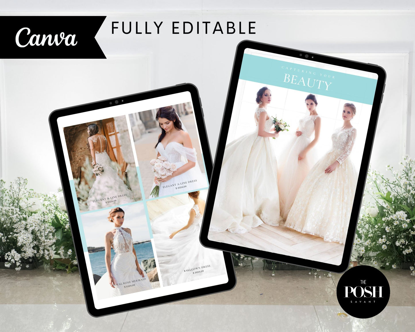 T00112 Wedding Company Look Book Templates - Modern Template