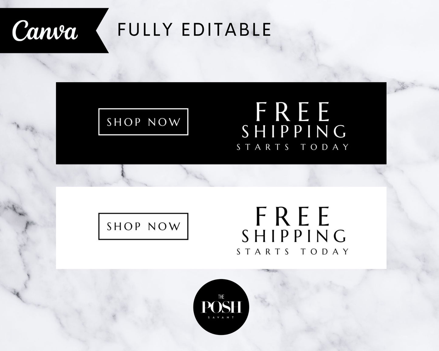 T00089 Shipping Email Bar Kit Gif- Minimalist High End Marketing