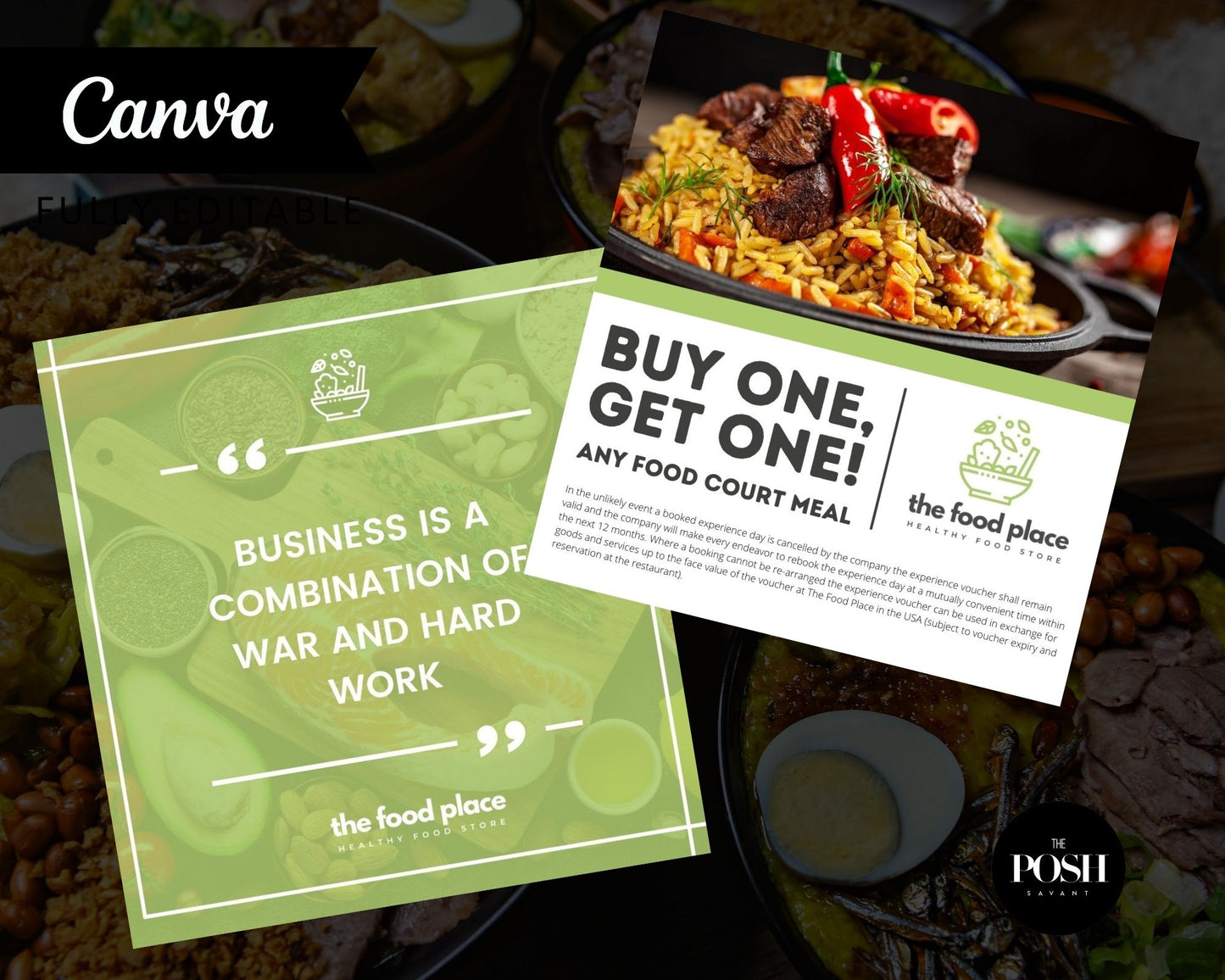 9 - Modern Food Company Instagram Templates