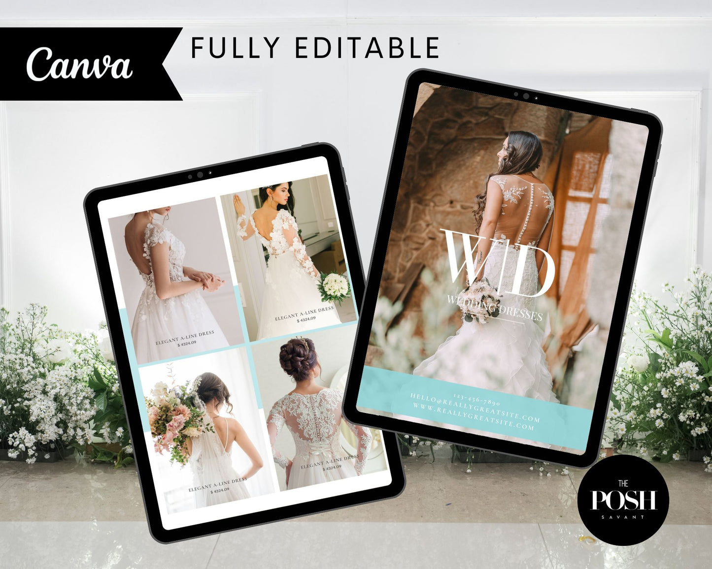 T00112 Wedding Company Look Book Templates - Modern Template