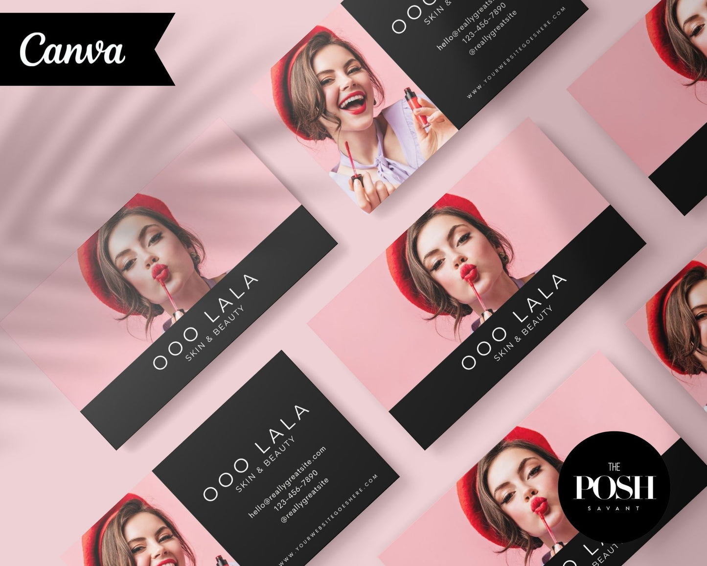 Modern Minimalist Beauty Business Card Templates