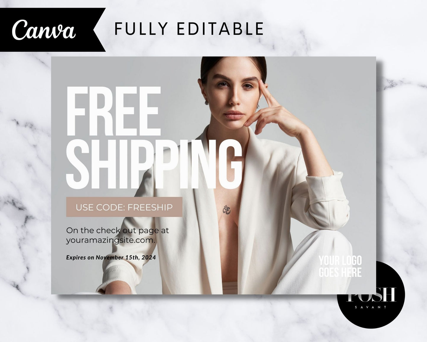 T00078 Modern Fashion Promo Flyer - Print Flyer Template