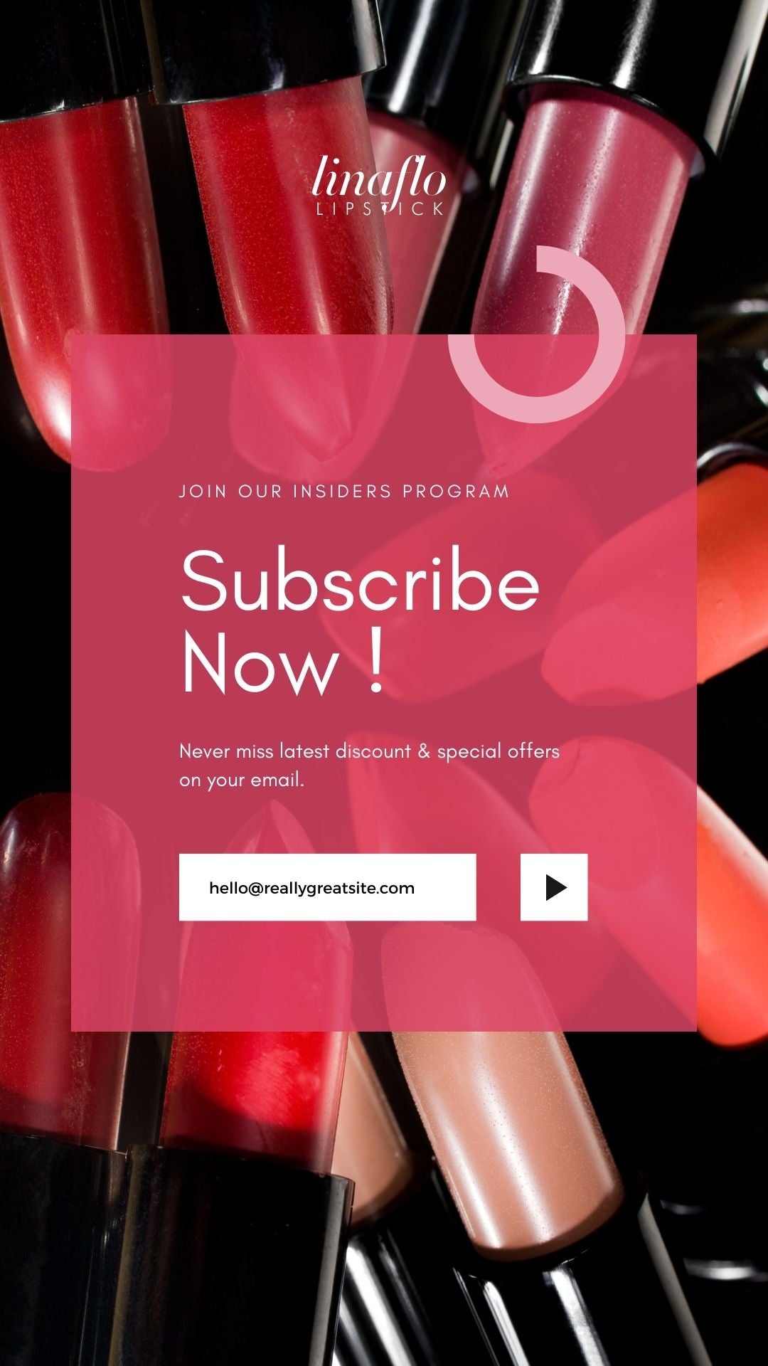 T00085 Lipstick Company Email- Modern Email Template