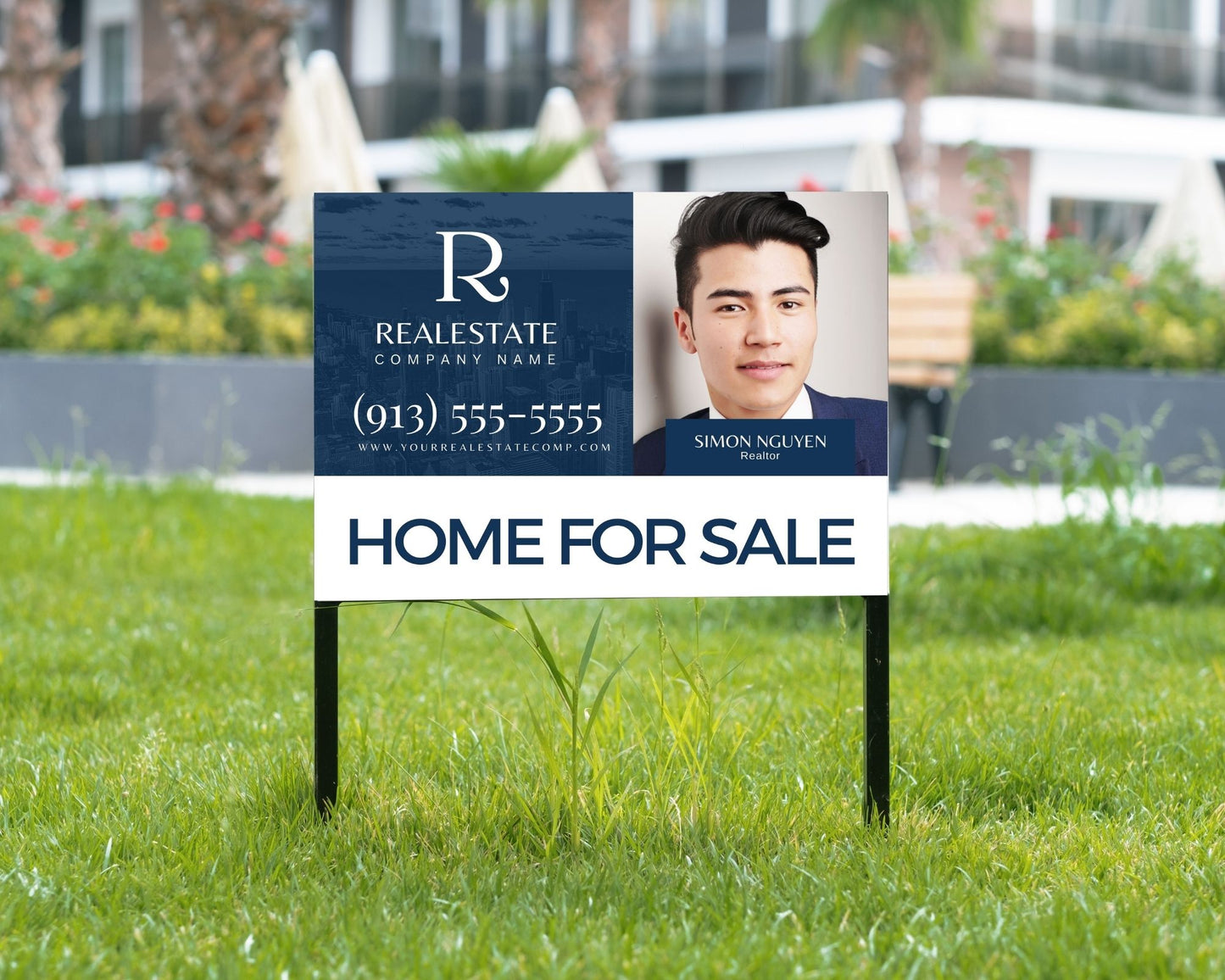 4 - Modern Real Estate Yard Sign Template