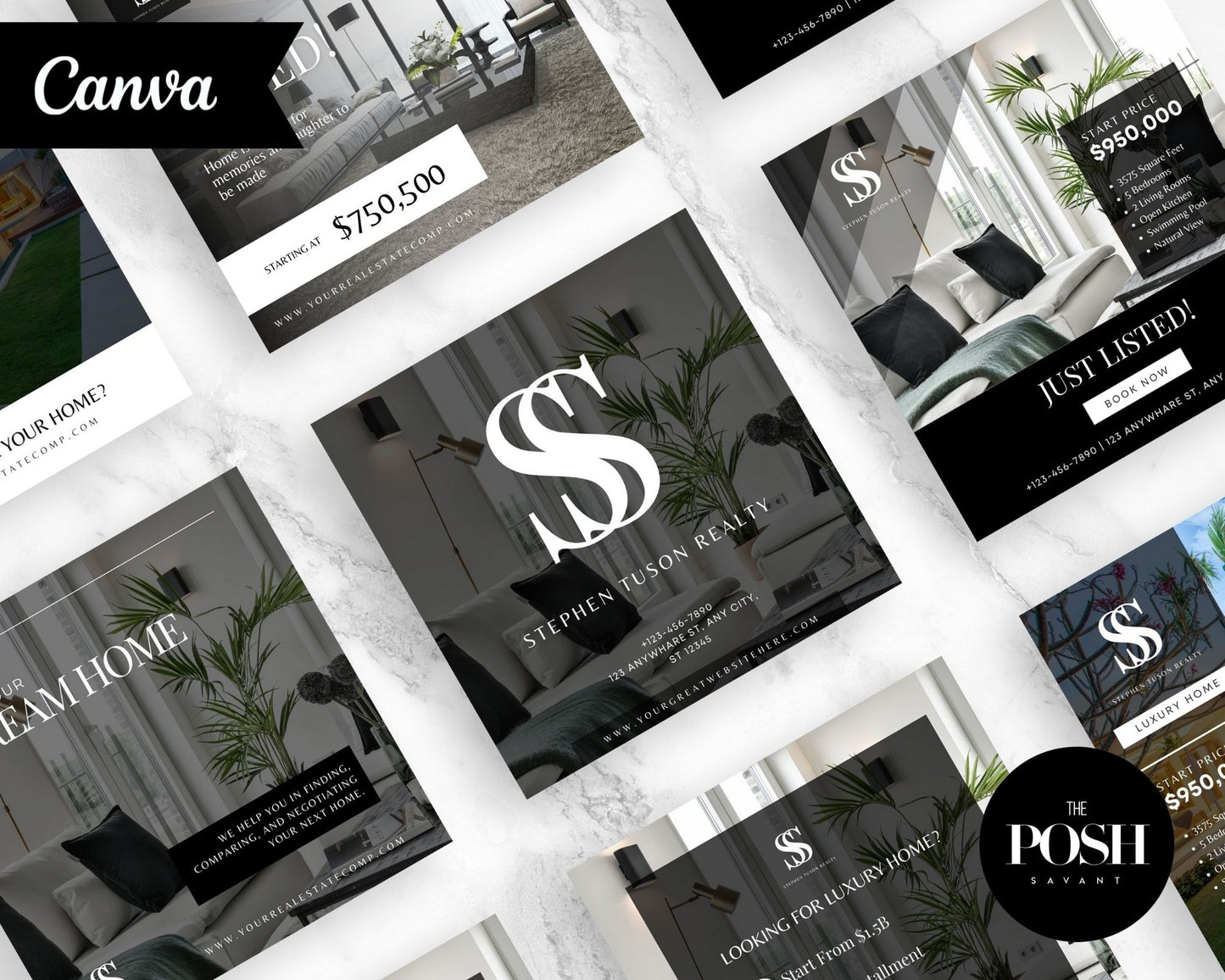 9 - Modern Real Estate Instagram Templates