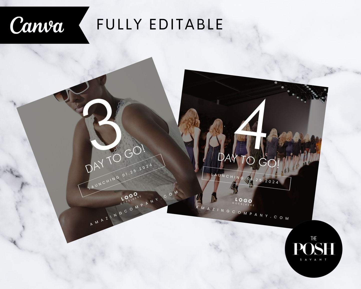 Chic Modern Fashion Instagram Templates