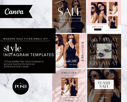 10 - Modern Fashion Sale Instagram Templates