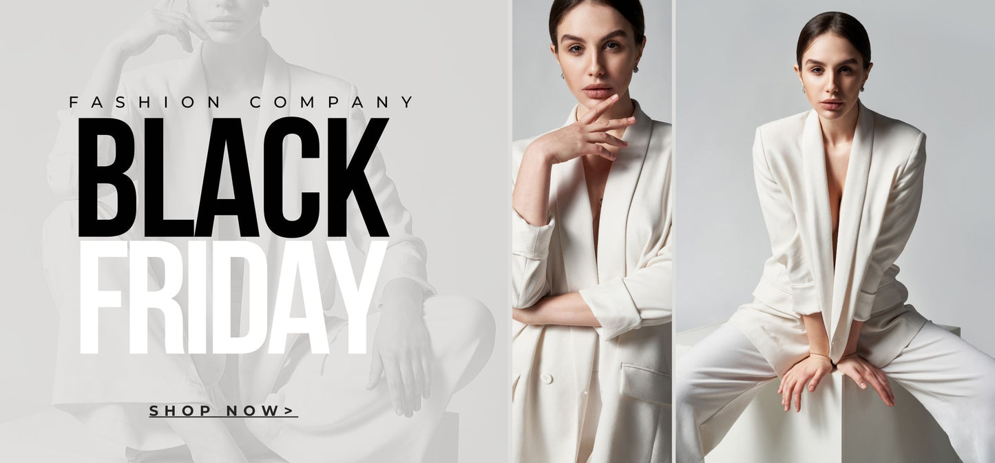 T00079 Chic Black Friday Banner Template - Minimalist Design