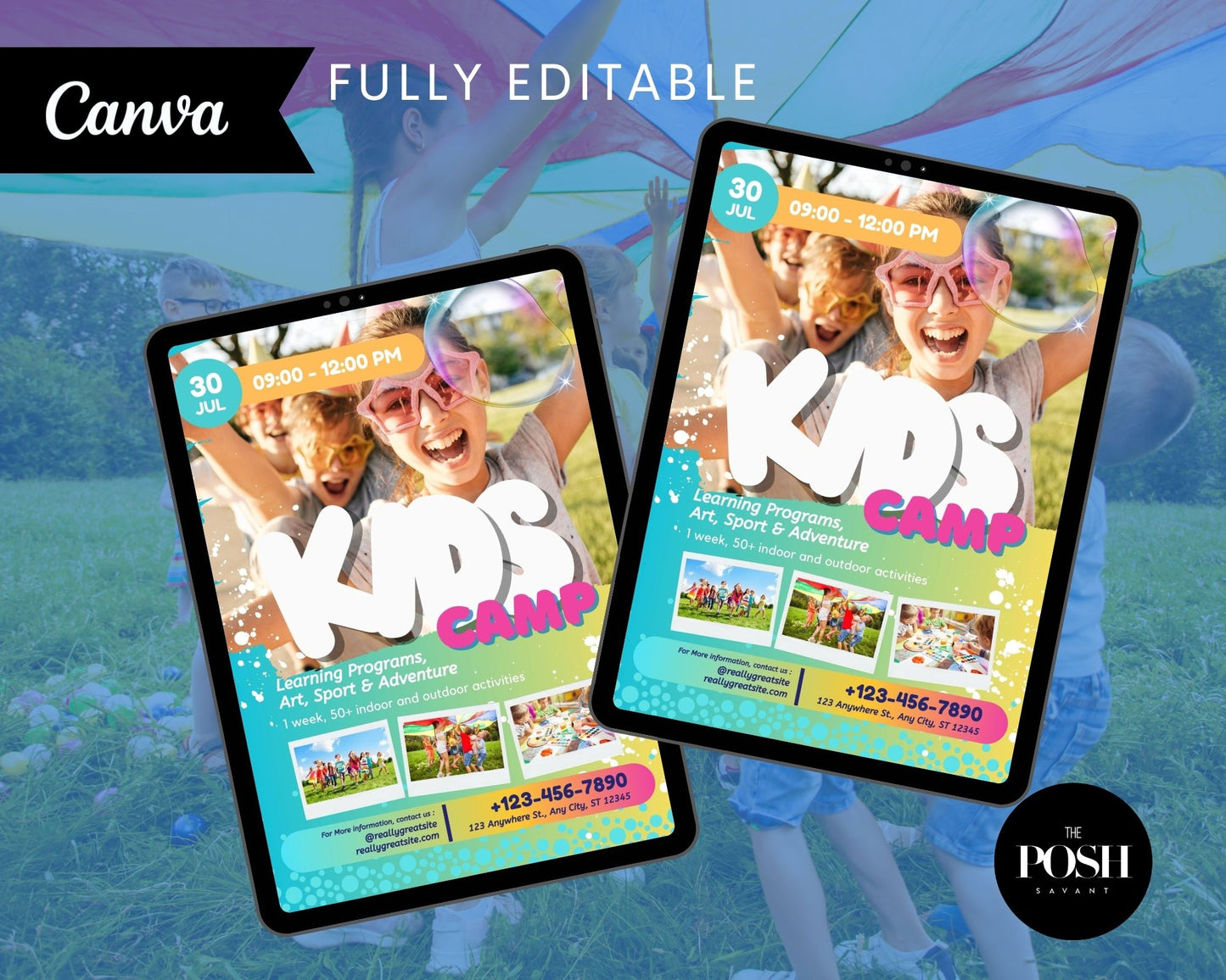 T00104 Kids Camp Flyer Template