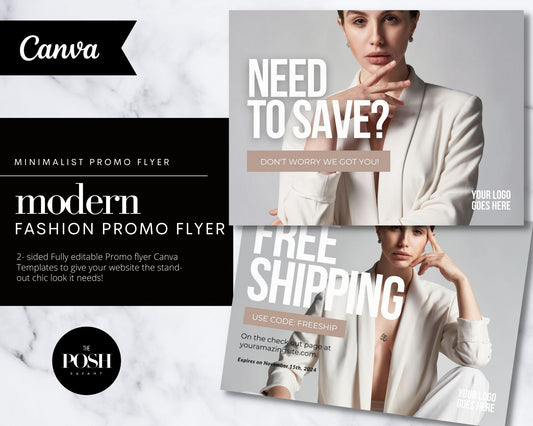 T00078 Modern Fashion Promo Flyer - Print Flyer Template