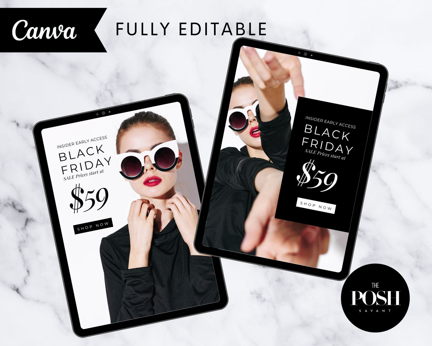 T00100 Black Friday Flyer Template Kit  - High End Marketing