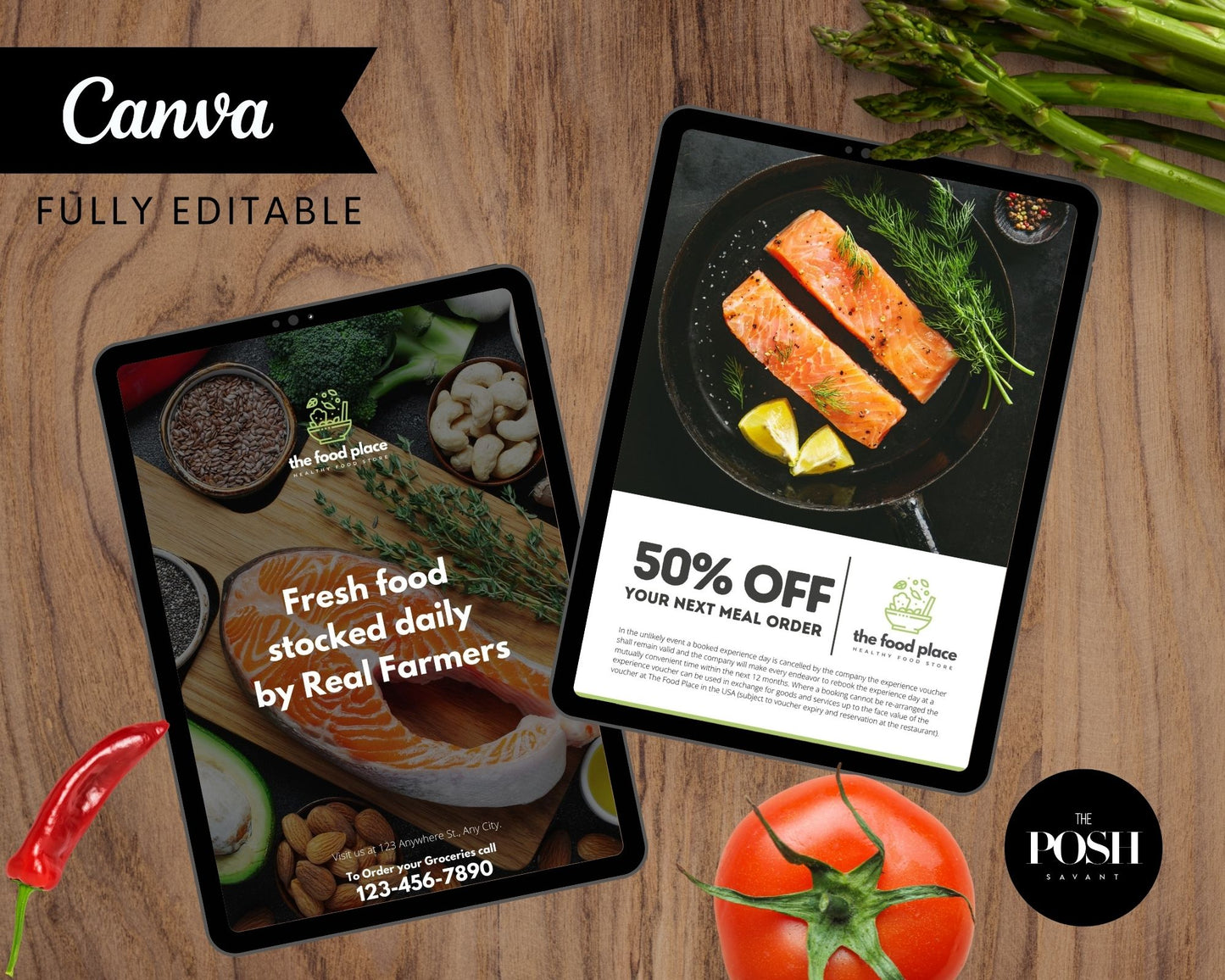 4 - Modern Food Company Flyer Templates