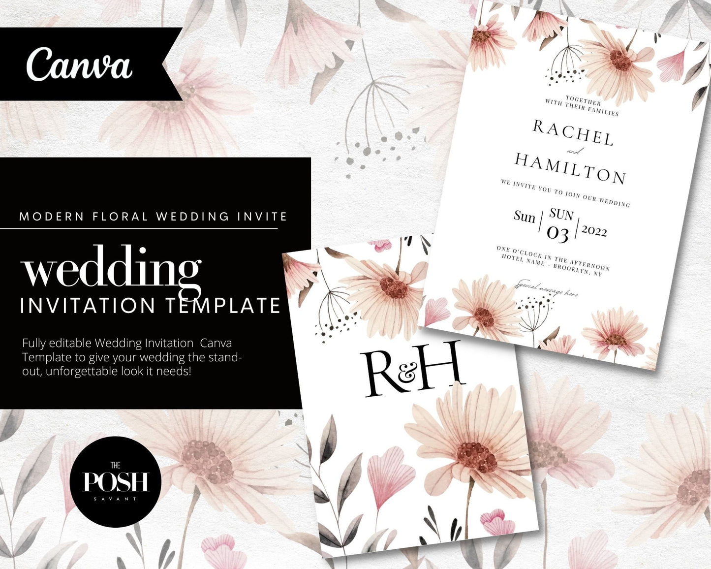 Minimalist Wedding Invitation Templates