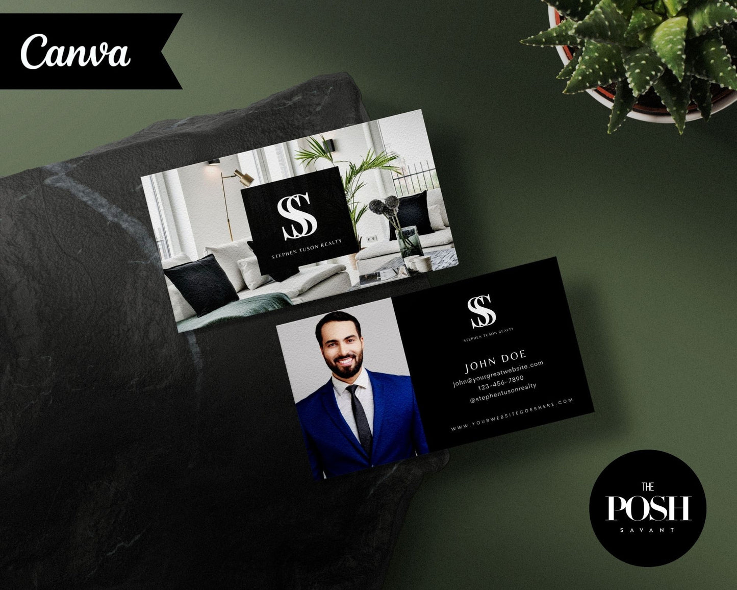 Modern Real Estate Business Card Template