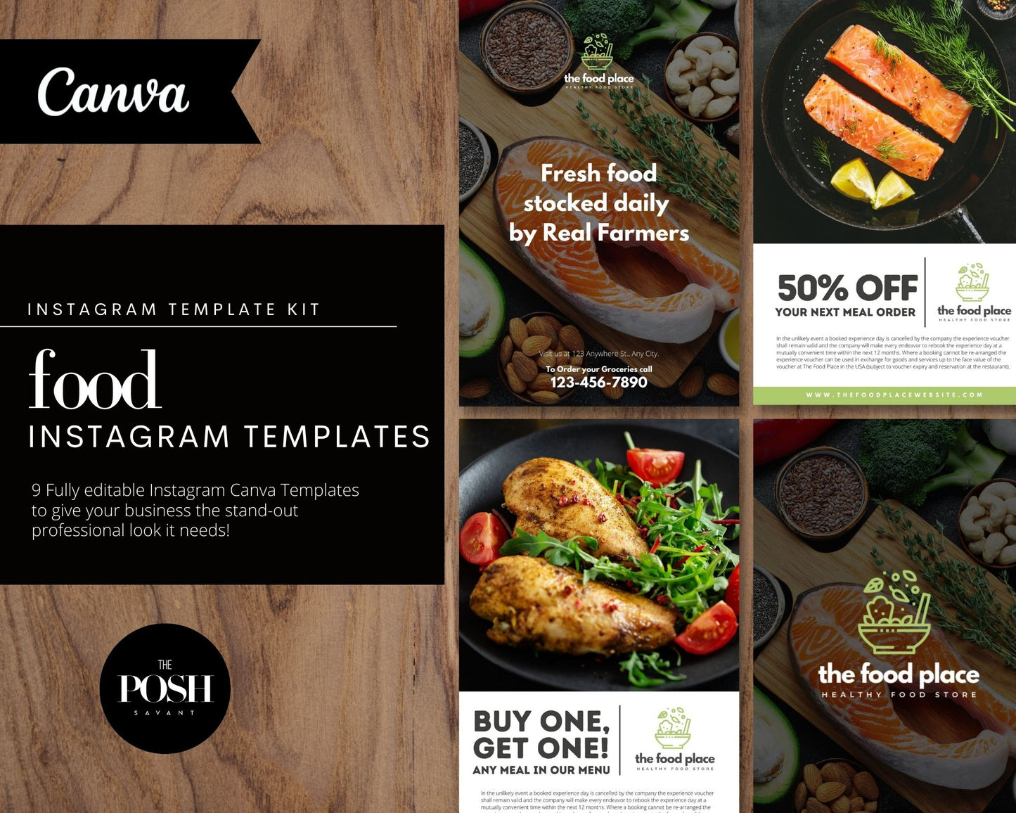 4 - Modern Food Company Flyer Templates