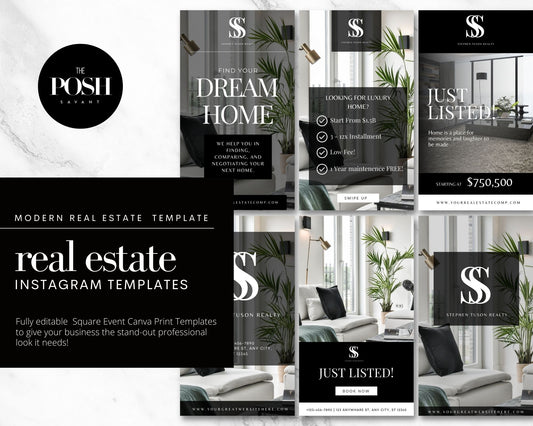 9 - Modern Real Estate Instagram Stories Template