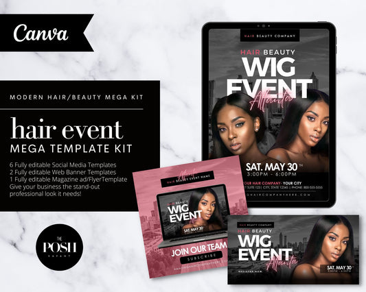 T00129 Hair Event MEGA Kit - Minimalist High End Marketing