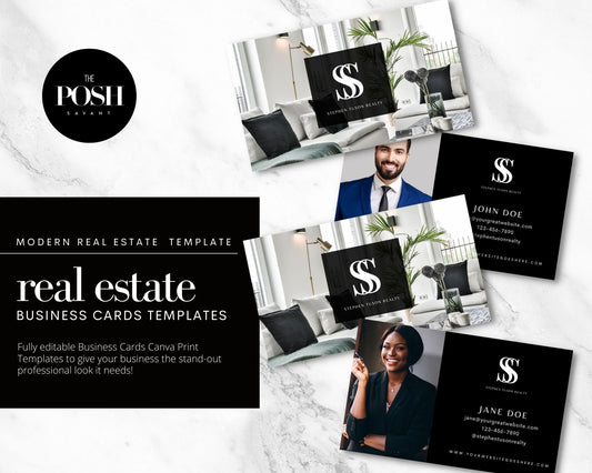 Modern Real Estate Business Card Template