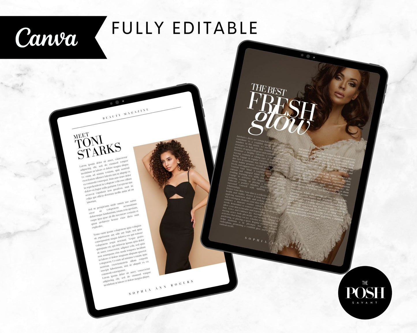 T00120 Modern Magazine Layout Template- High End design