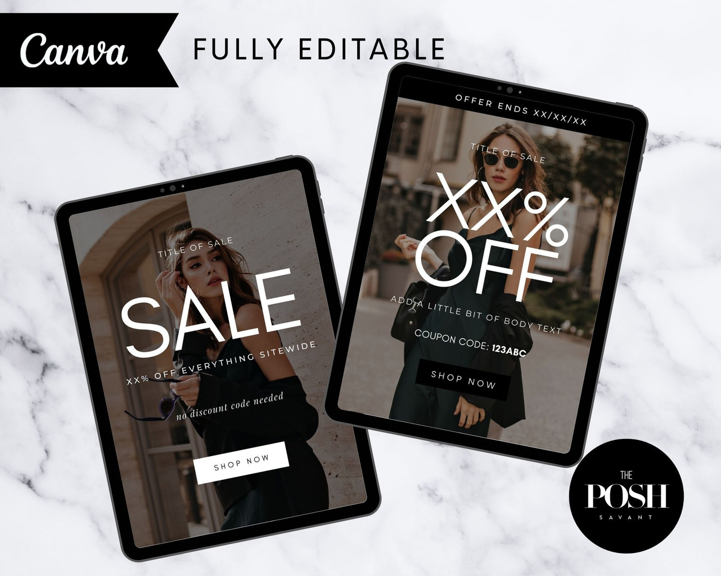 4 - Modern SALE Flyer/Email Templates