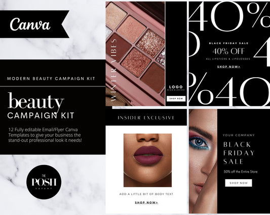 T00066 Modern Beauty Campaign Kit Flyer Template