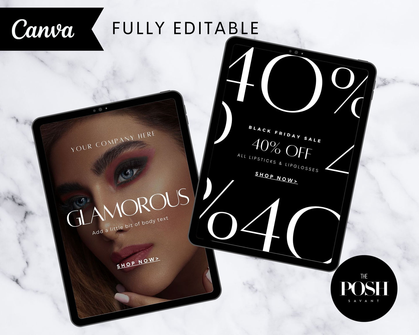 T00066 Modern Beauty Campaign Kit Flyer Template