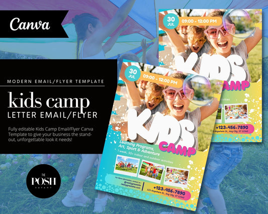 T00104 Kids Camp Flyer Template