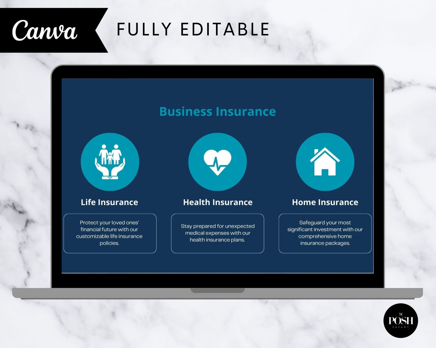 T00115 Insurance Website Template - Minimalist Website