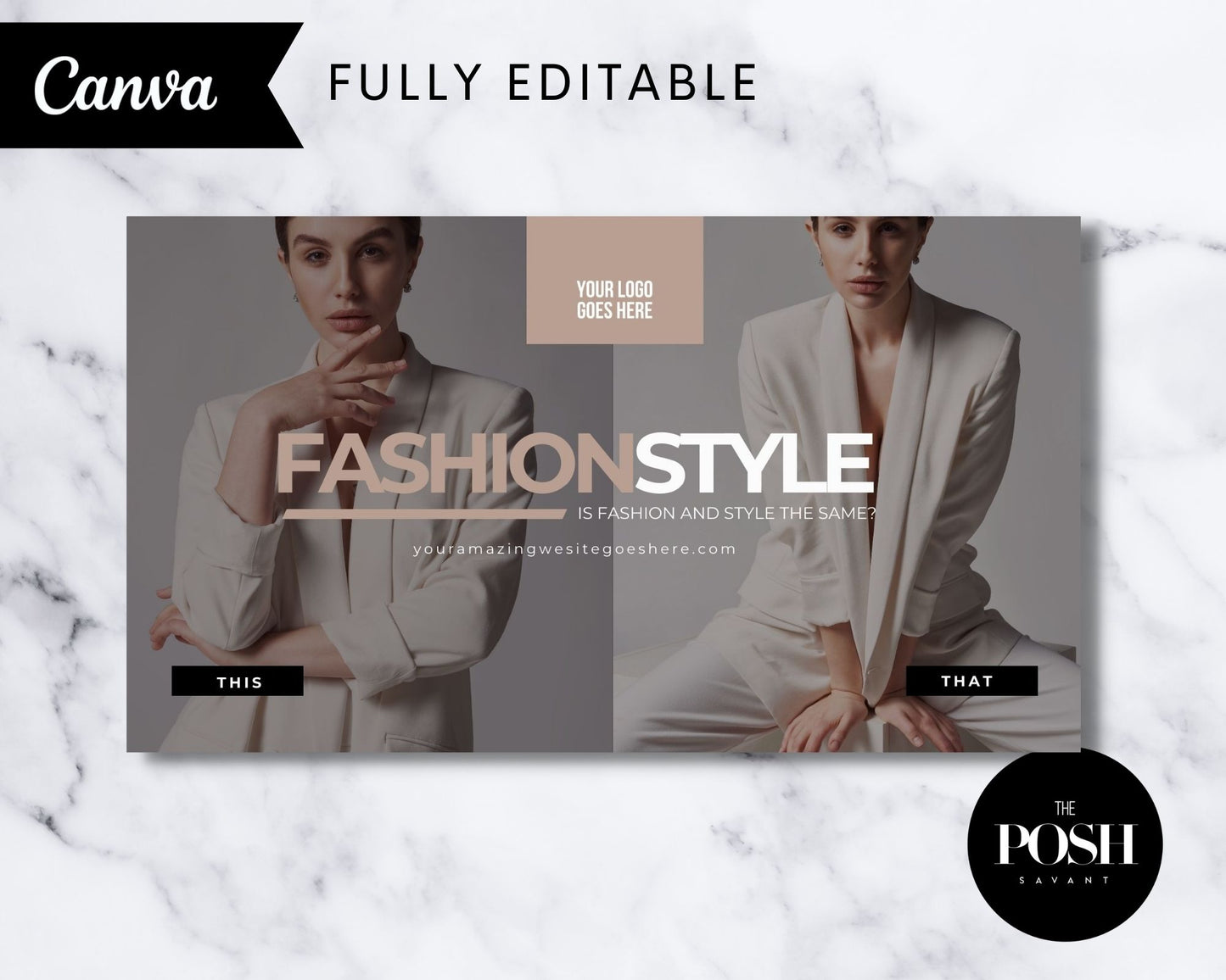 T00080 Fashion Banner Template - Minimalist Design