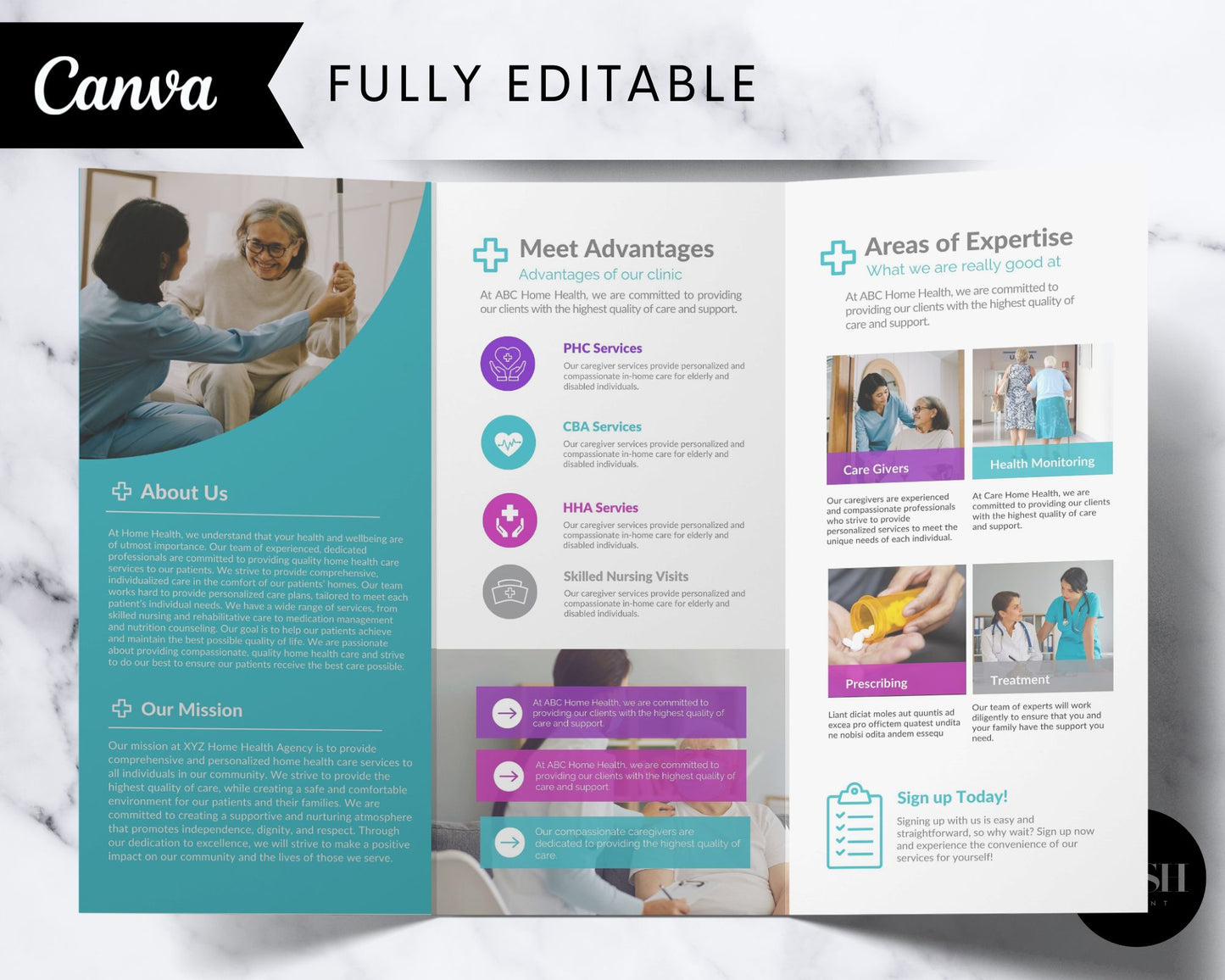 T00041 Medical Brochure Template - Trifold